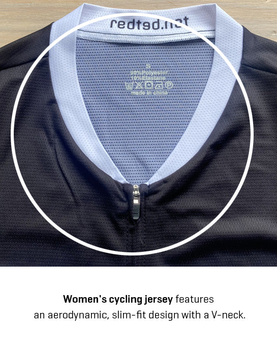 Retro Frauen Radtrikot Peugeot Schwarz/Weiß - RedTed