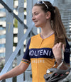 Retro Frauen Radtrikot Molteni Orange - REDTED