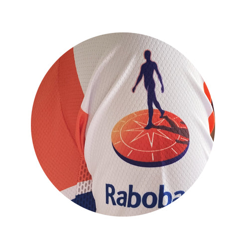 Retro Radsport Outfit Rabobank - orange/blau
