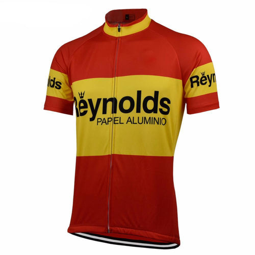 Retro Radtrikot Reynolds - Rot/Gelb