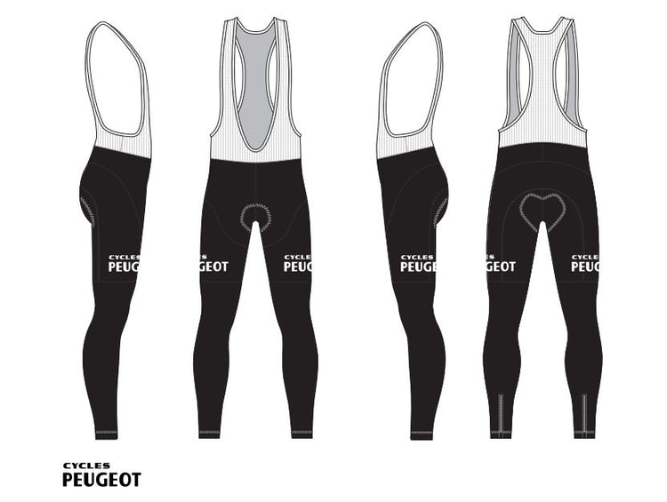 Lange Radhosen Peugeot - REDTED - Schwarz