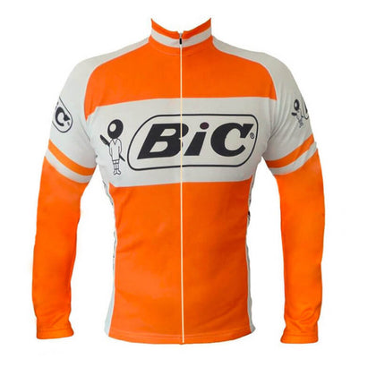 Retro Winter Radjacke (Fleece) Bic - Orange