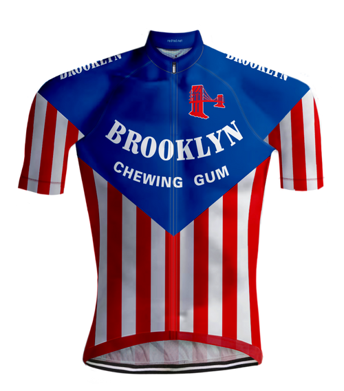 RETRO RADTRIKOT BROOKLYN Blau/Rot - REDTED