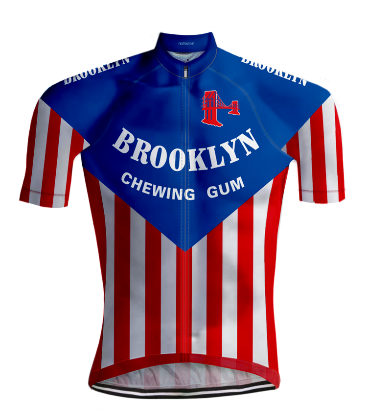 RETRO RADTRIKOT BROOKLYN Blau/Rot - REDTED