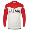 Retro Radsport Outfit Faema - Jacke und Lange Hose - Rot / Weiss