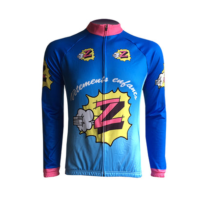 Retro Winter Radjacke (Fleece) Z-Peugeot - Mehrfarbig