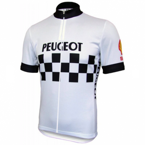 Retro Radtrikot Peugeot - Weiß