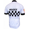 Retro Radsport Outfit Peugeot - Weiß / Schwarz
