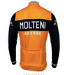 Retro Winter Radjacke (Fleece) Molteni - Orange