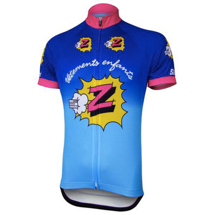 Retro Radtrikot Z-Peugeot - Mehrfarbig