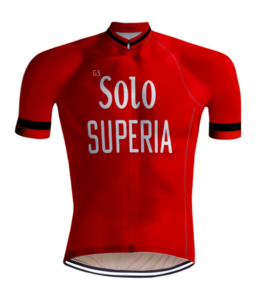 Retro Radtrikot Solo Superia Rot - Redted