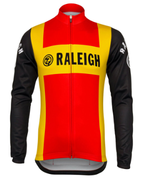 Retro Winter Radjacke (Fleece) TI-Raleigh - Rot