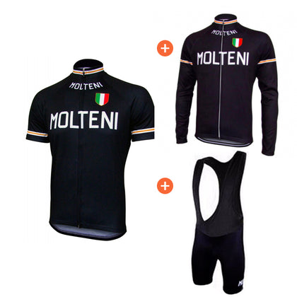 Retro Kombinationsset Molteni Arcore - Schwarz