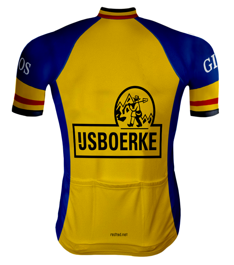 Retro radsport Outfit IJsboerke Warncke Gelbe - REDTED