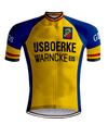 Retro radsport Outfit IJsboerke Warncke Gelbe - REDTED