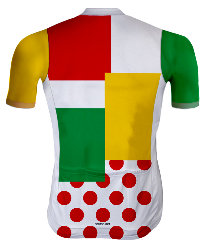Retro Radtrikot Kombinationswertung mehrfarbig - RedTed