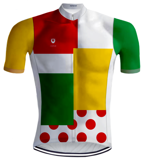 Retro Radtrikot Kombinationswertung mehrfarbig - RedTed