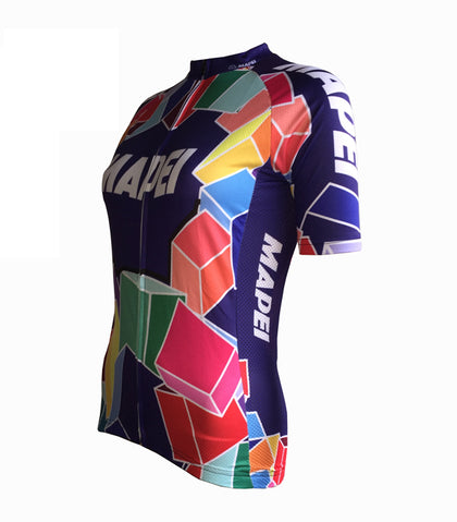 Retro Radtrikot Damen Mapei - Multicolour