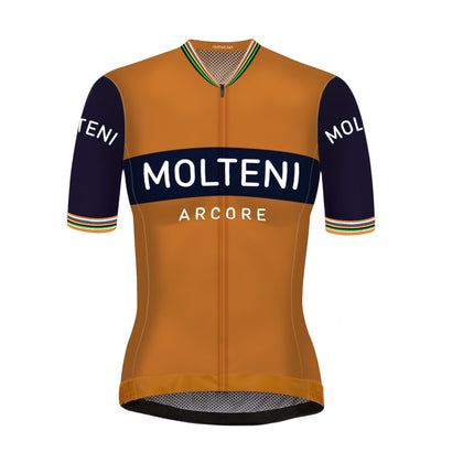 Retro Frauen Radtrikot Molteni Orange - REDTED