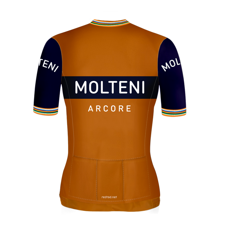 Retro Frauen Radtrikot Molteni Orange - REDTED