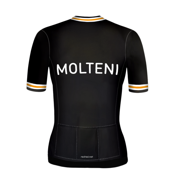 Retro Frauen Radtrikot Molteni Schwarz - REDTED