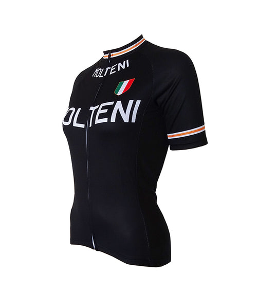 Retro Radtrikot Damen Molteni - Schwarz