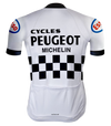 Retro Radsport Outfit Peugeot Weiß/Schwarz - REDTED