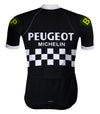 Retro Radtrikot Peugeot Schwarz/Weiß - RedTed