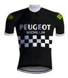 Retro Radsport Outfit Peugeot Schwarz/Weiß - REDTED