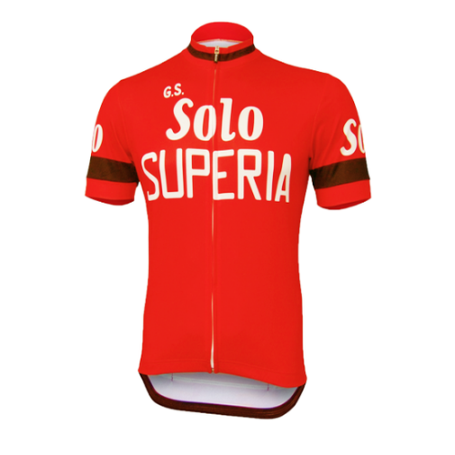 Retro Radtrikot Solo Superia - Rot