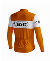 Retro Winter Radjacke (Fleece) Bic - Orange