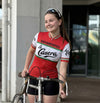 Retro Radtrikot Frau La Casera - Rot