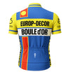 Retro Radtrikot Europ-Decor - Gelb / Blau - Gruppo Sportivo