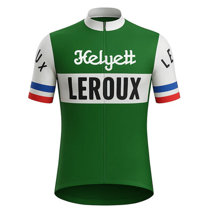 Retro Radtrikot Helyett Leroux - Grün
