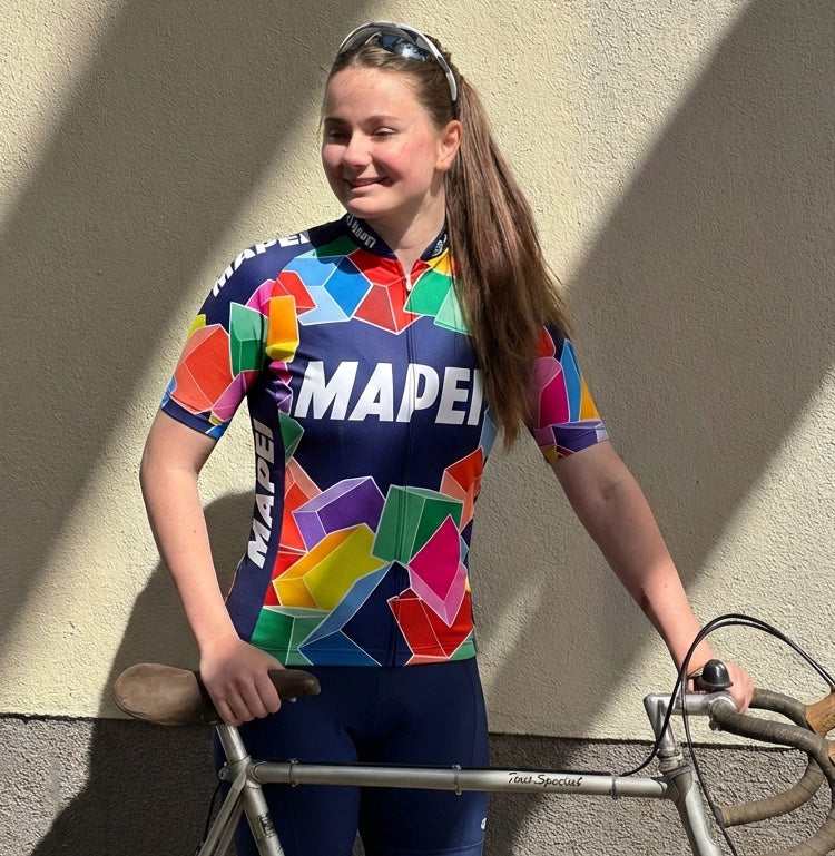 Retro Radtrikot Damen Mapei - Multicolour
