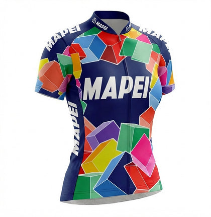 Retro Radtrikot Damen Mapei - Multicolour