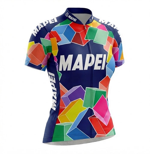 Retro Radtrikot Damen Mapei - Multicolour