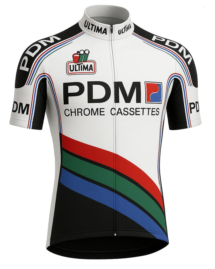Retro Radtrikot PDM - Weiß - Gruppo Sportivo