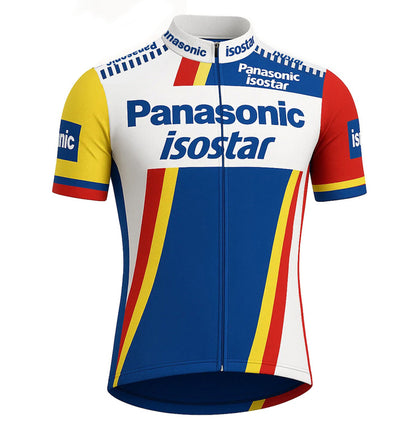 Retro Radtrikot Panasonic-Isostar - Mehrfarbig