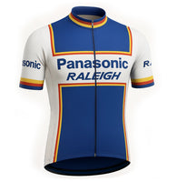 Retro Radtrikot Panasonic Raleigh - Weiß/Blau - Gruppo Sportivo