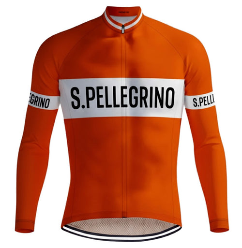 Retro Winter Radjacke (Fleece) Pellegrino - Orange