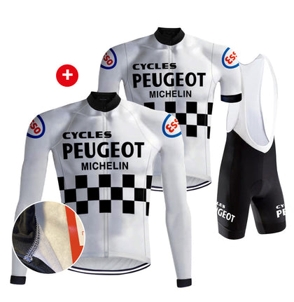 Retro-Kombinationsset Peugeot Weiß/Schwarz - REDTED