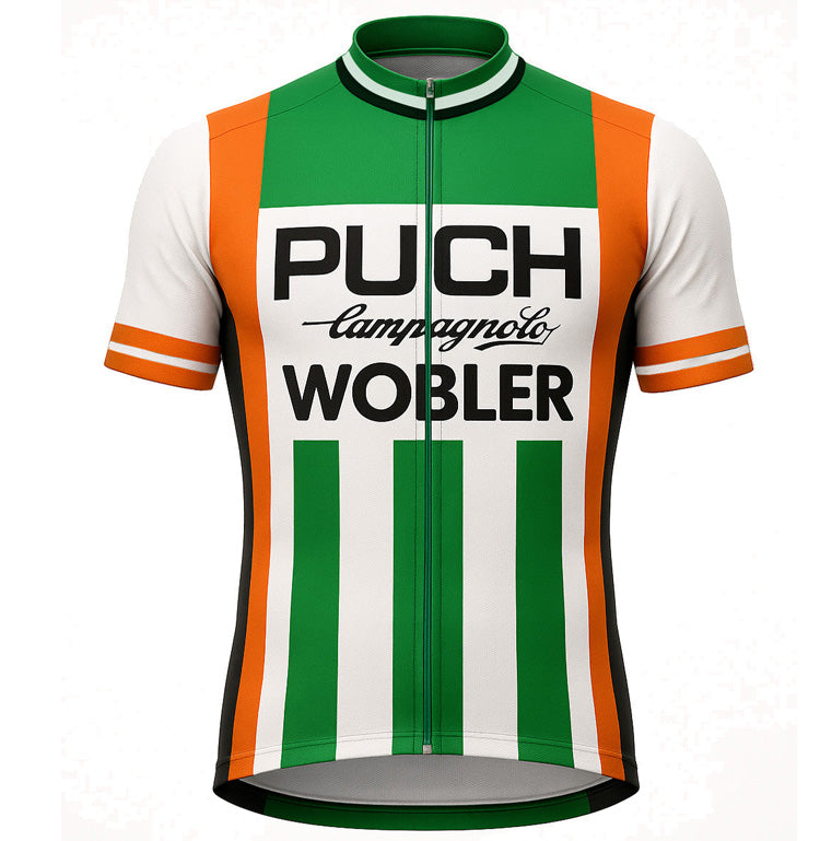 campagnolo fahrradbekleidung Retro Radtrikot Puch Campagnolo Sem - Weiß/Grün