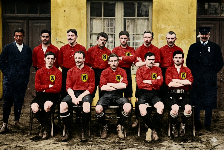 Heritage‑Fußballtrikot Belgien – Rote Teufel 1906