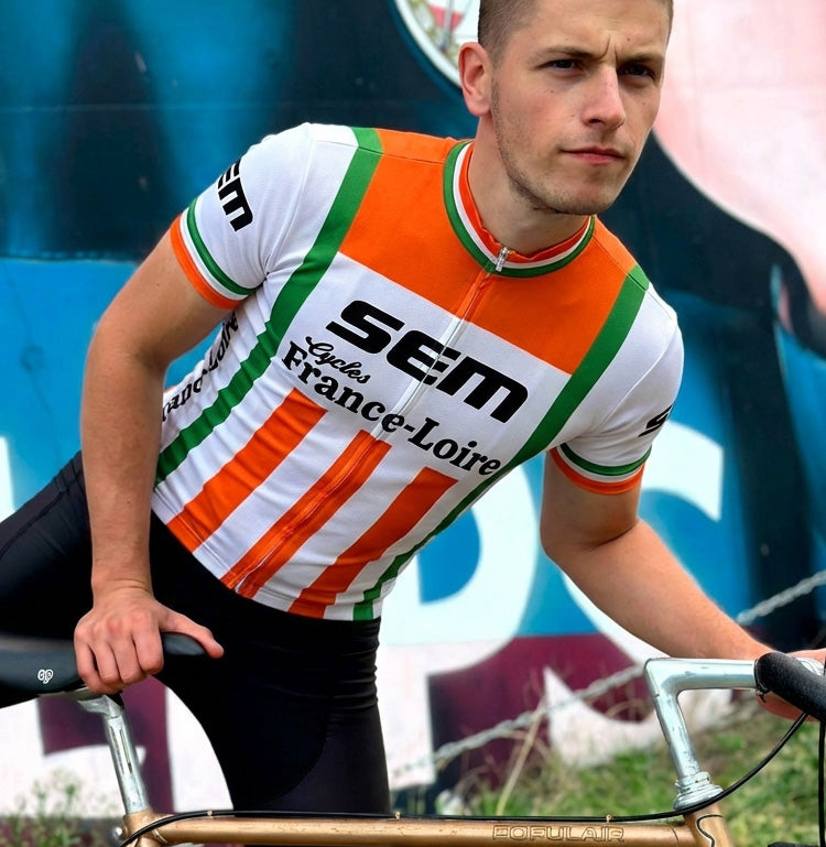 Retro Radtrikot Sem - Rot/Weiß/Grün - Gruppo Sportivo