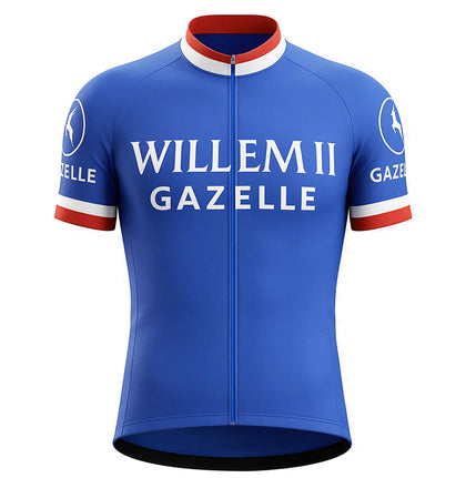 Retro Radtrikot Willem II-Gazelle - Blau - Gruppo Sportivo