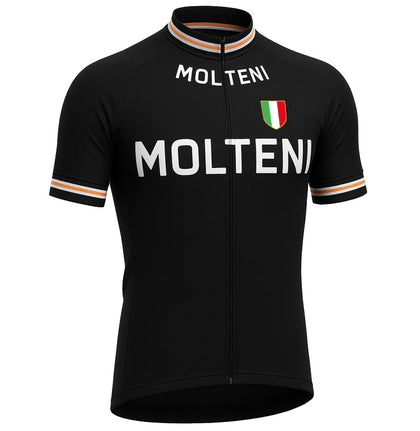 Retro Radtrikot Molteni - Schwarz