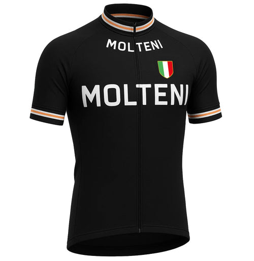 Retro Radtrikot Molteni - Schwarz