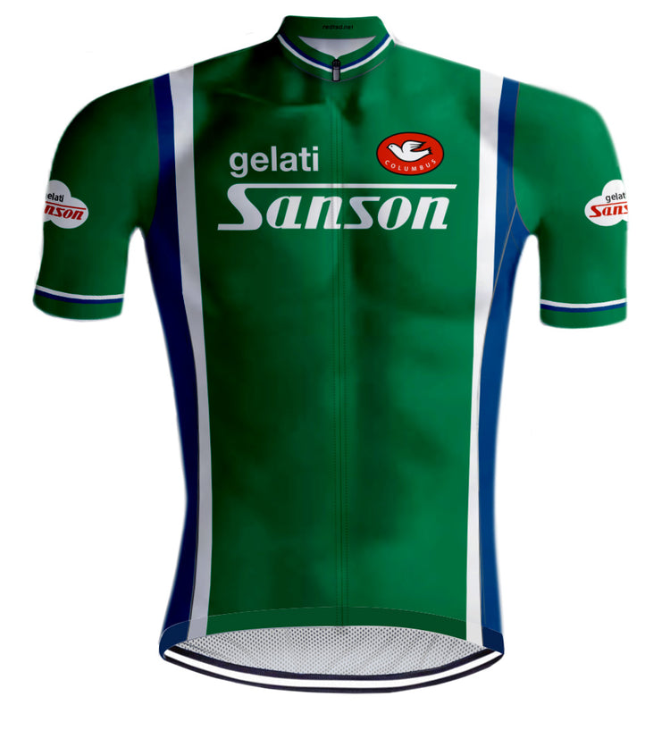 Retro-Radtrikot Sanson Gelati REDTED