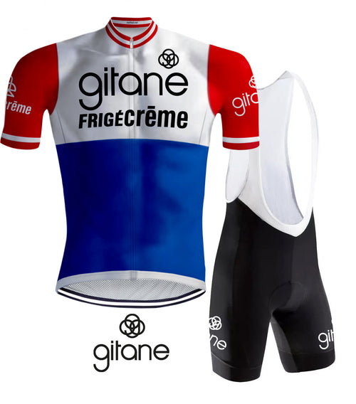 retro rennrad trikot Retro Radsport Outfit Gitane FrigeCreme